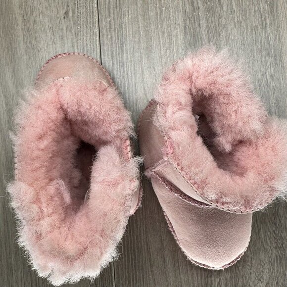 Staheekum Infant Boots Girls Sz XL Very Warm Shearling Lined Booties Suede Pink - Picture 10 of 12